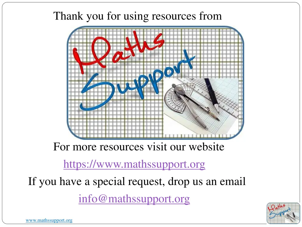 thank you for using resources from