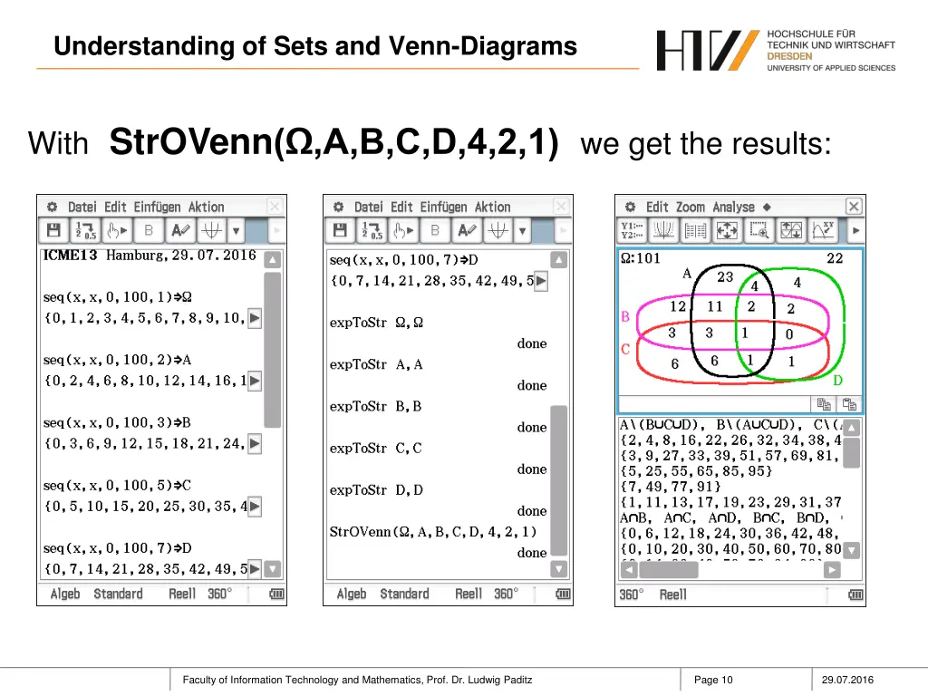 understanding of sets and venn diagrams 9