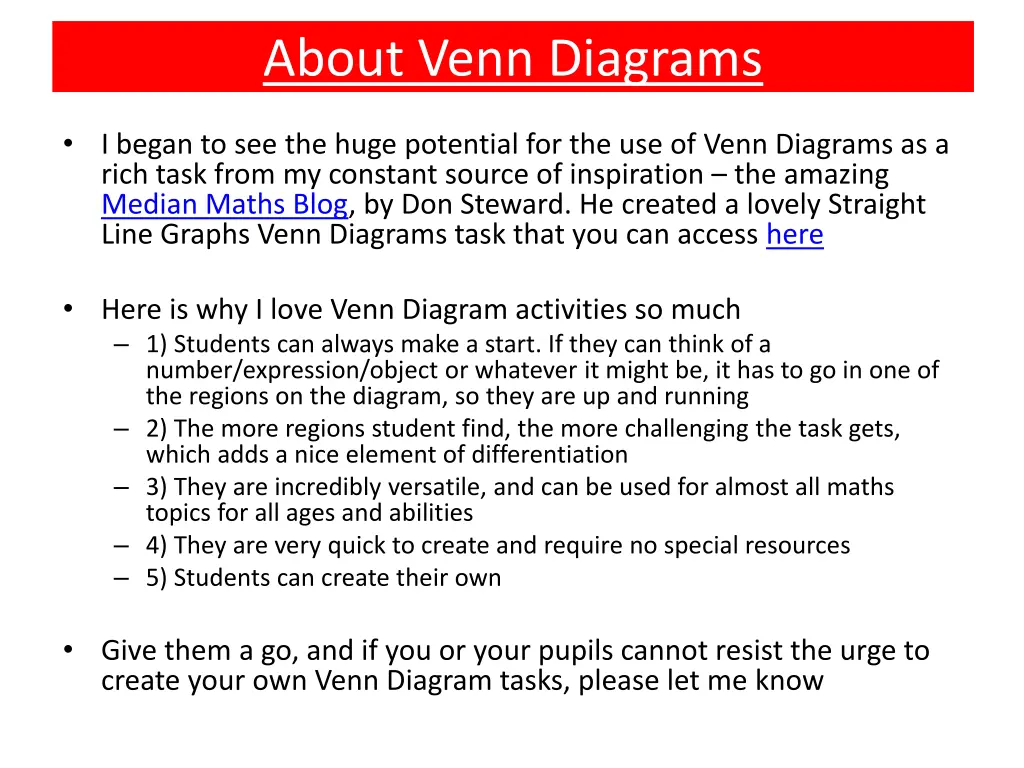 about venn diagrams