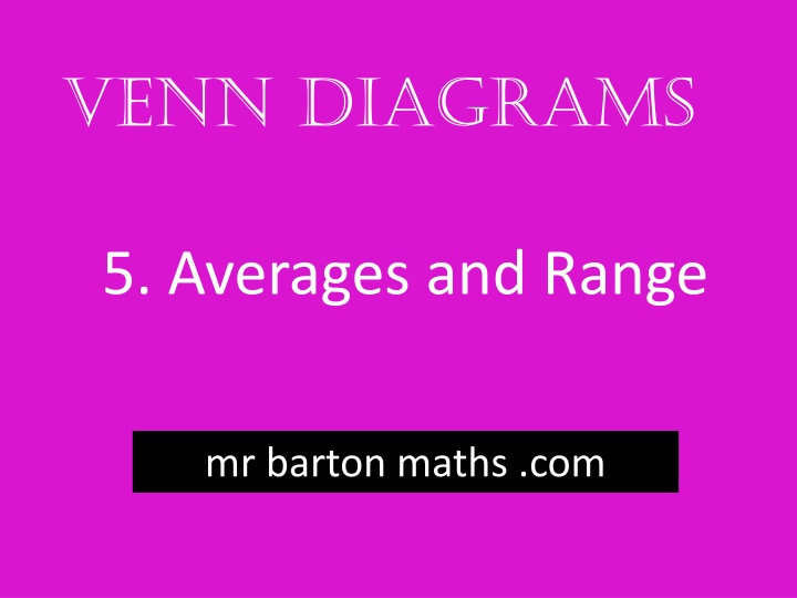 venn diagrams