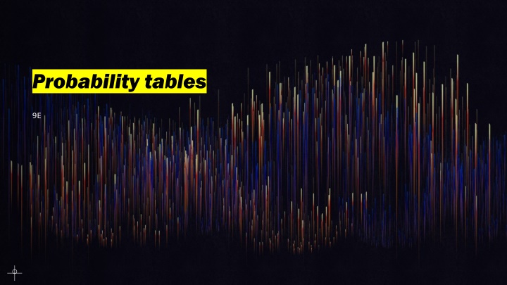 probability tables