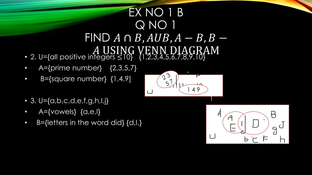 ex no 1 b q no 1