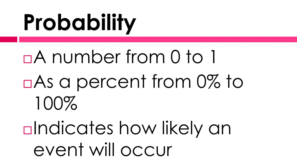 probability