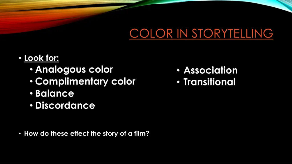 color in storytelling