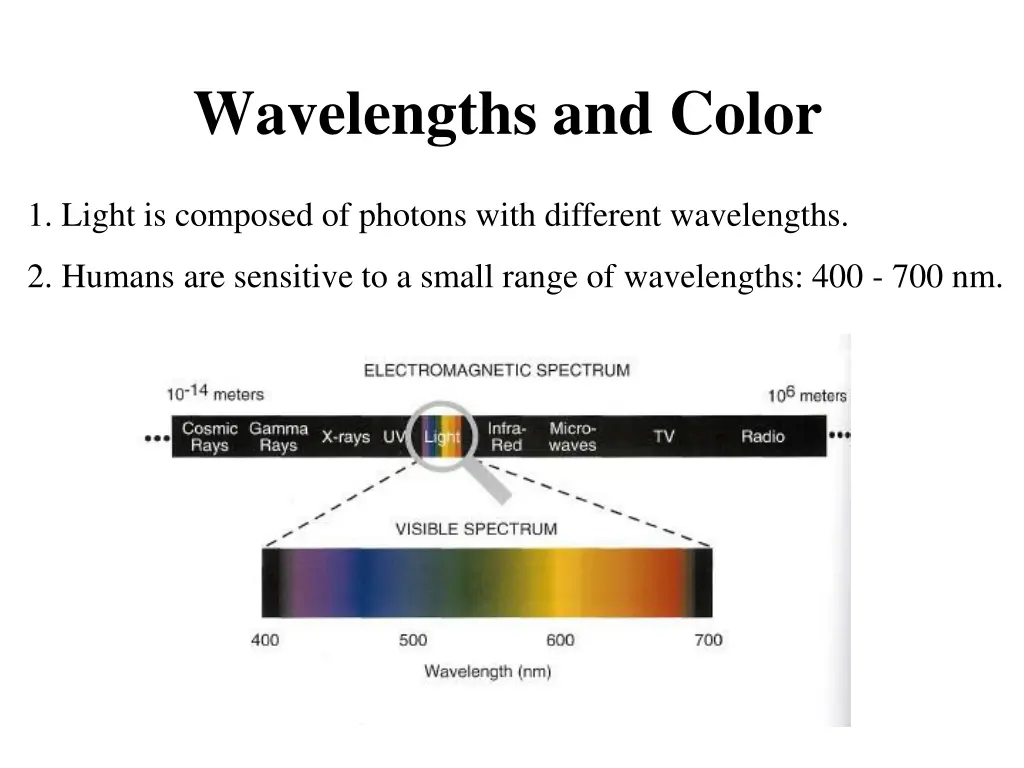 wavelengths and color