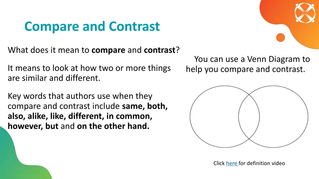 compare and contrast 1