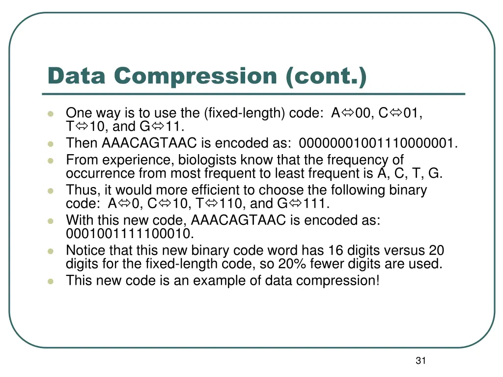 data compression cont 2