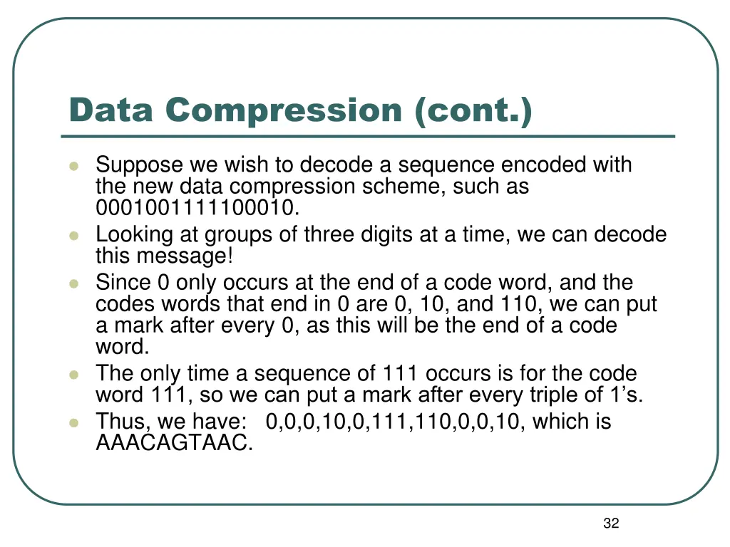 data compression cont 3