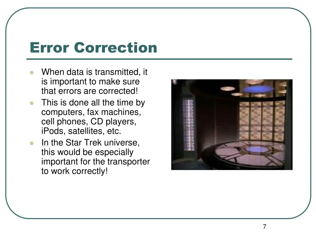 error correction