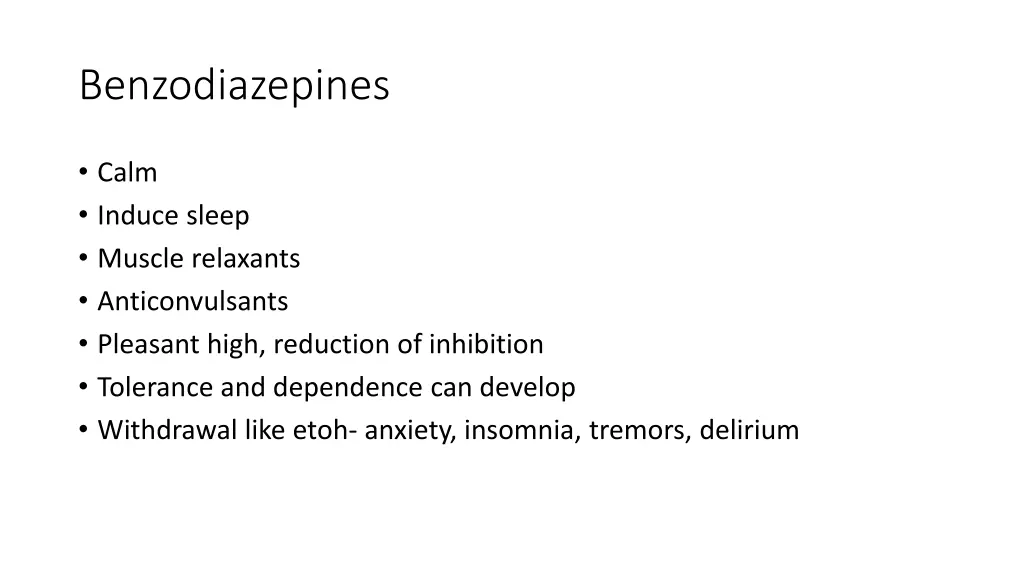 benzodiazepines