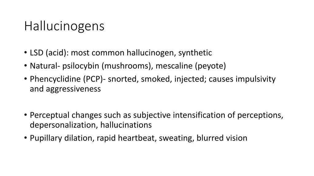 hallucinogens