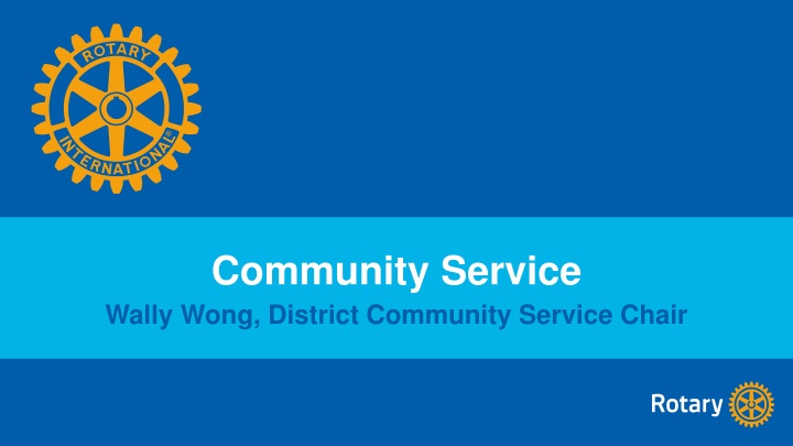 community service wally wong district community