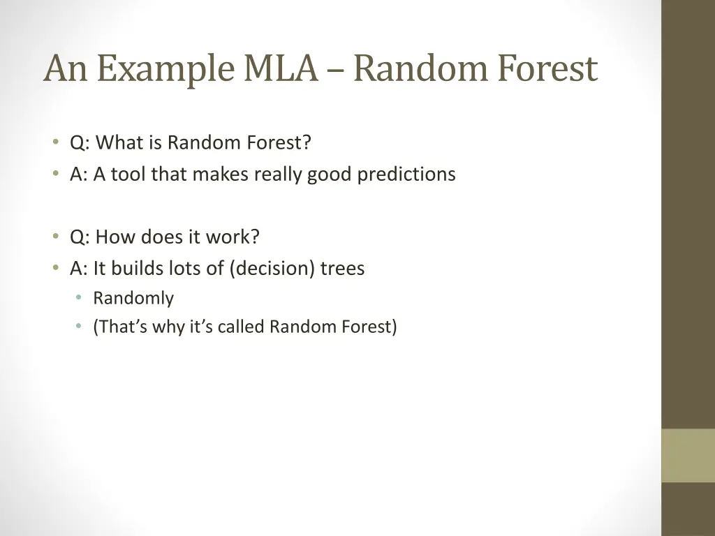 an example mla random forest