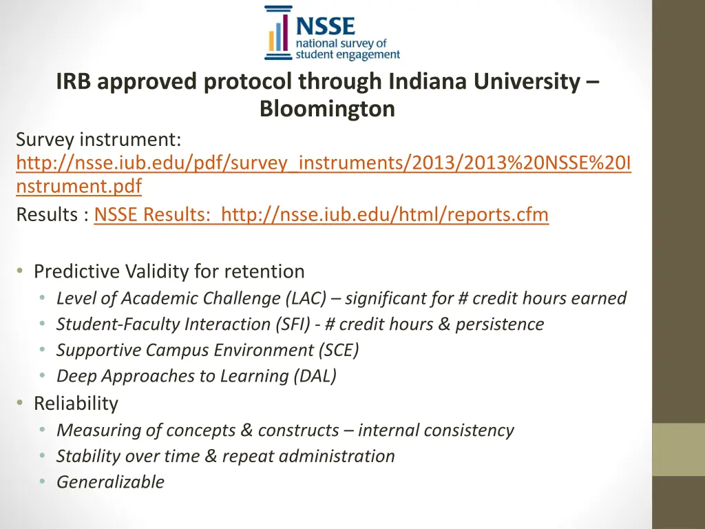 irb approved protocol through indiana university