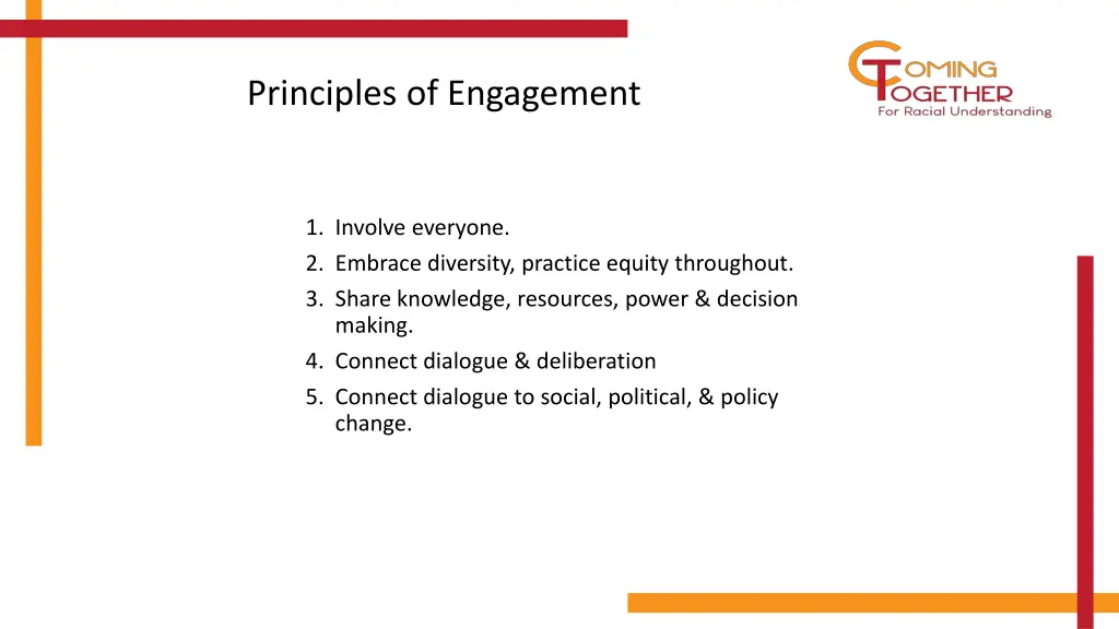 principles of engagement