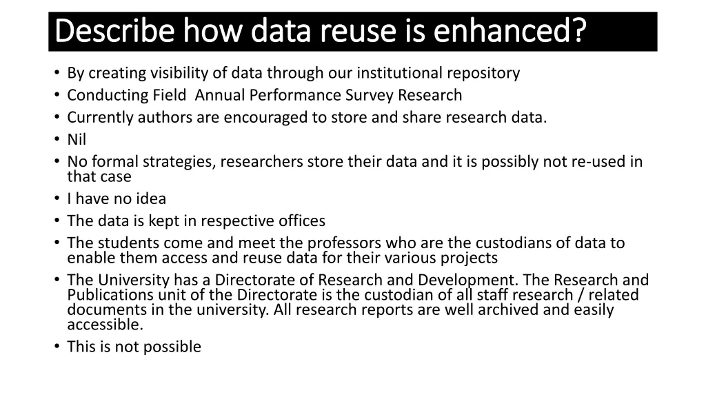 describe how data reuse is enhanced describe