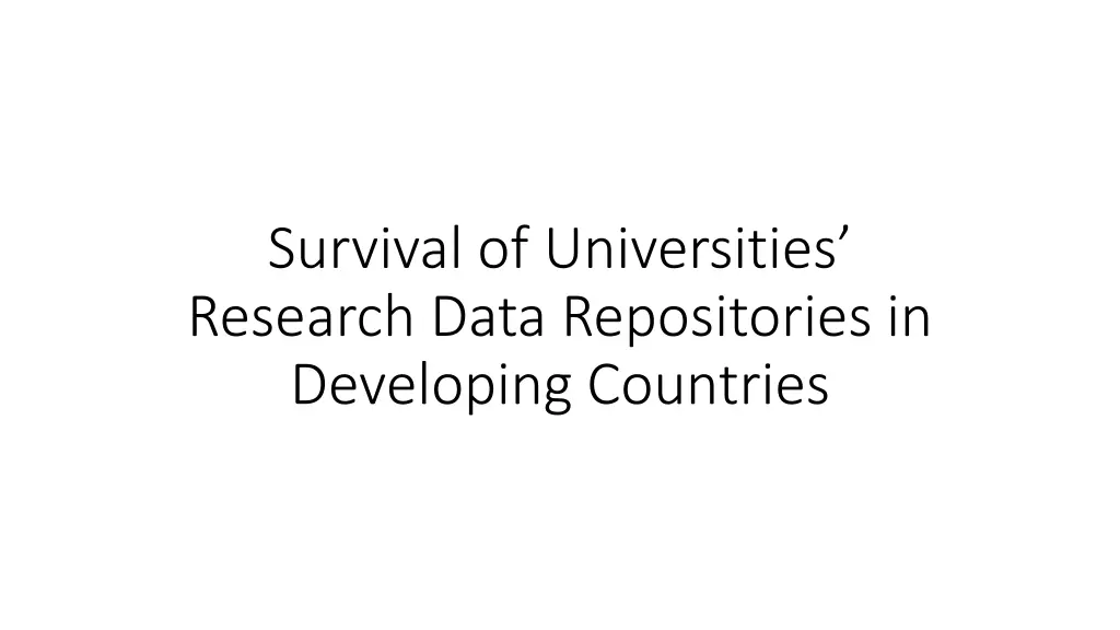 survival of universities research data