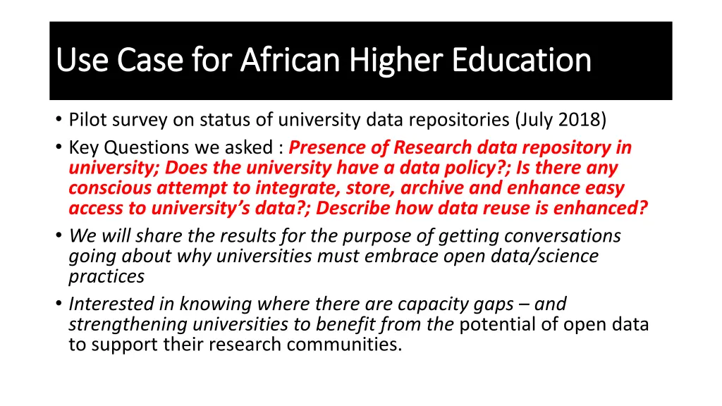 use case for african higher education use case