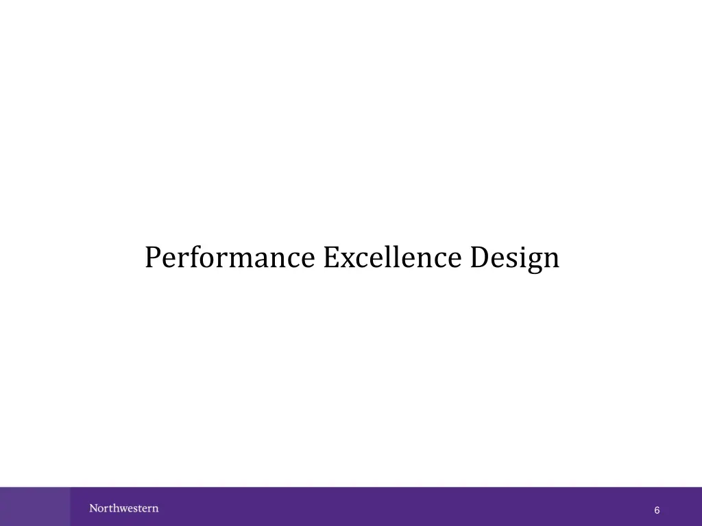 performance excellence design