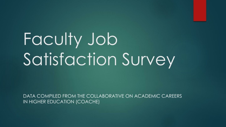 faculty job satisfaction survey