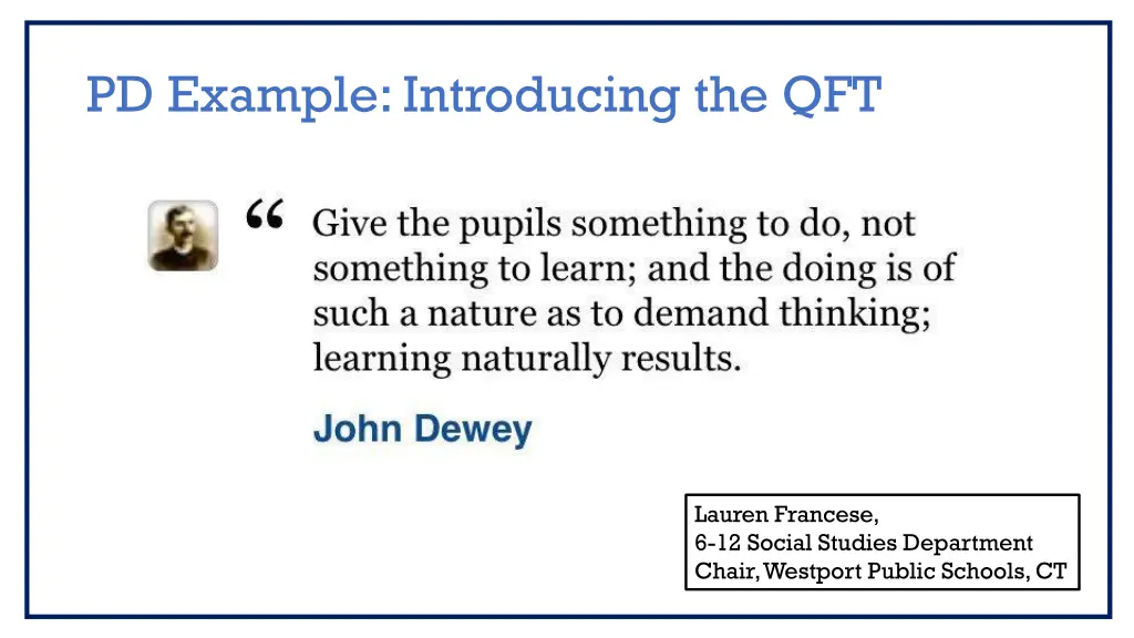 pd example introducing the qft 1