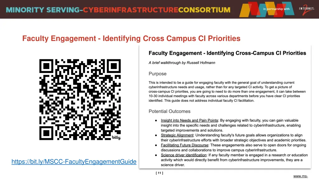 faculty engagement identifying cross campus