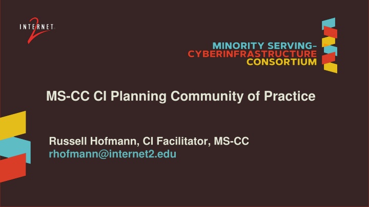 ms cc ci planning community of practice