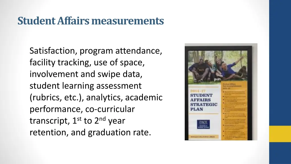 student affairs measurements