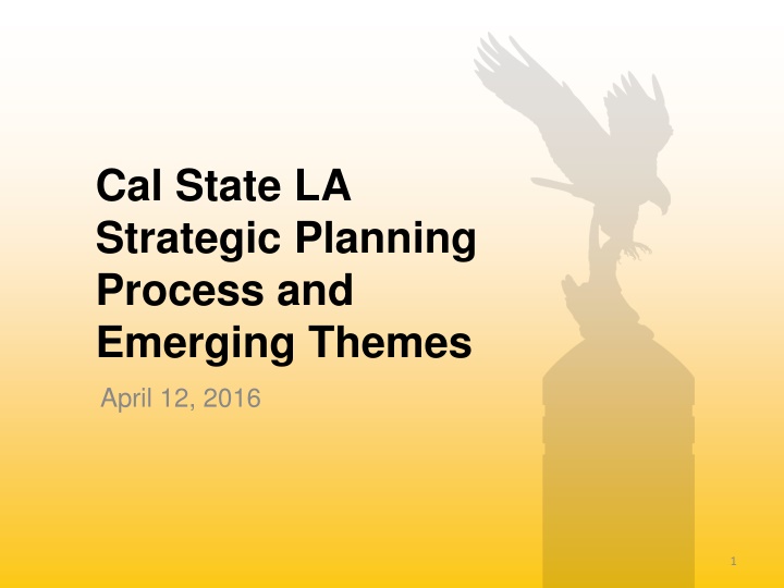 cal state la strategic planning process