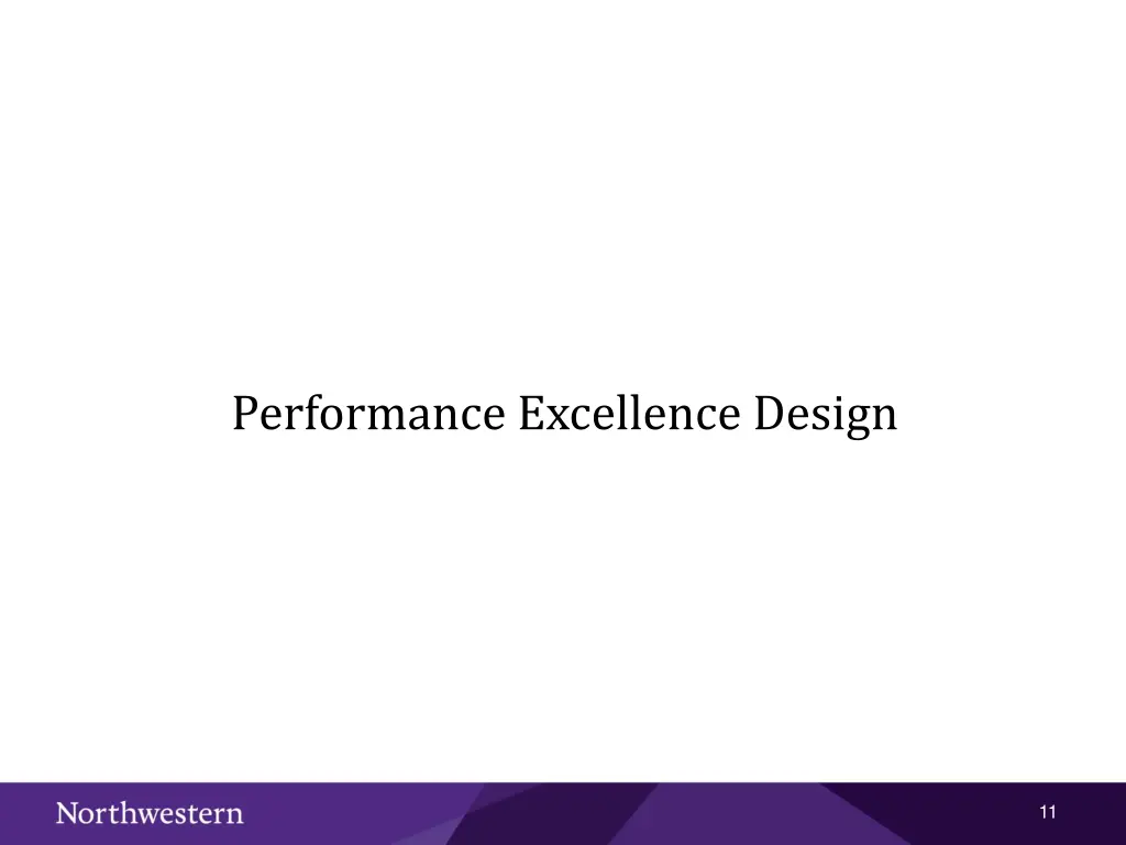 performance excellence design