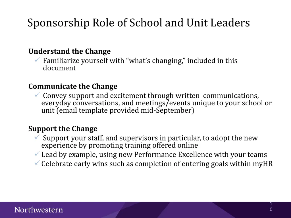 sponsorship role of school and unit leaders