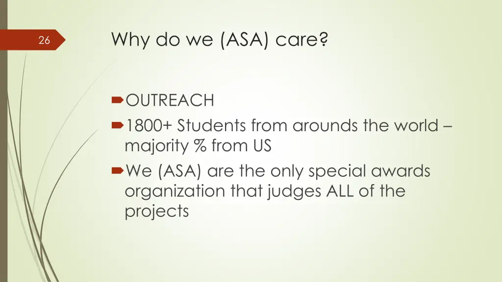 why do we asa care