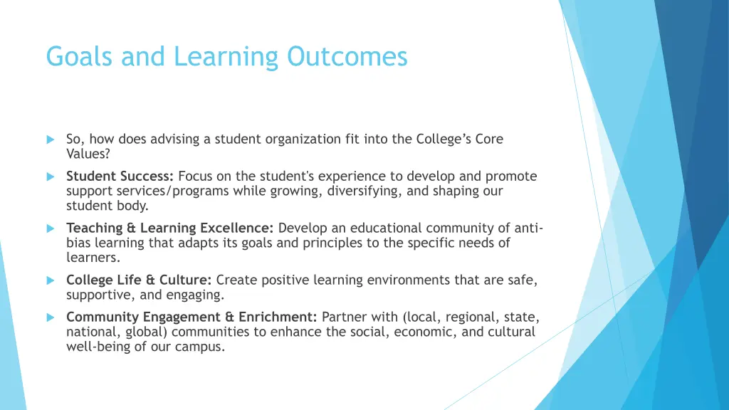 goals and learning outcomes 1