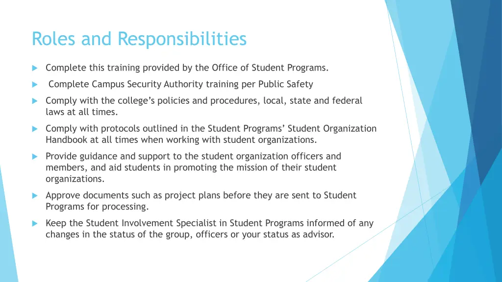 roles and responsibilities 1