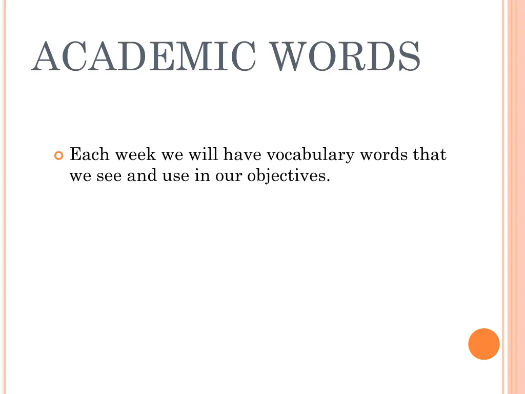 academic words