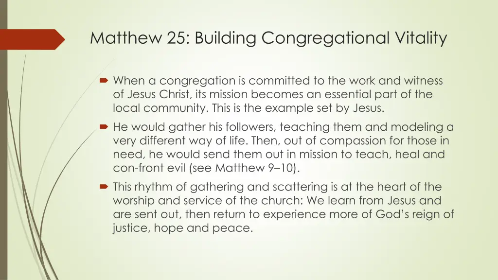 matthew 25 building congregational vitality 3