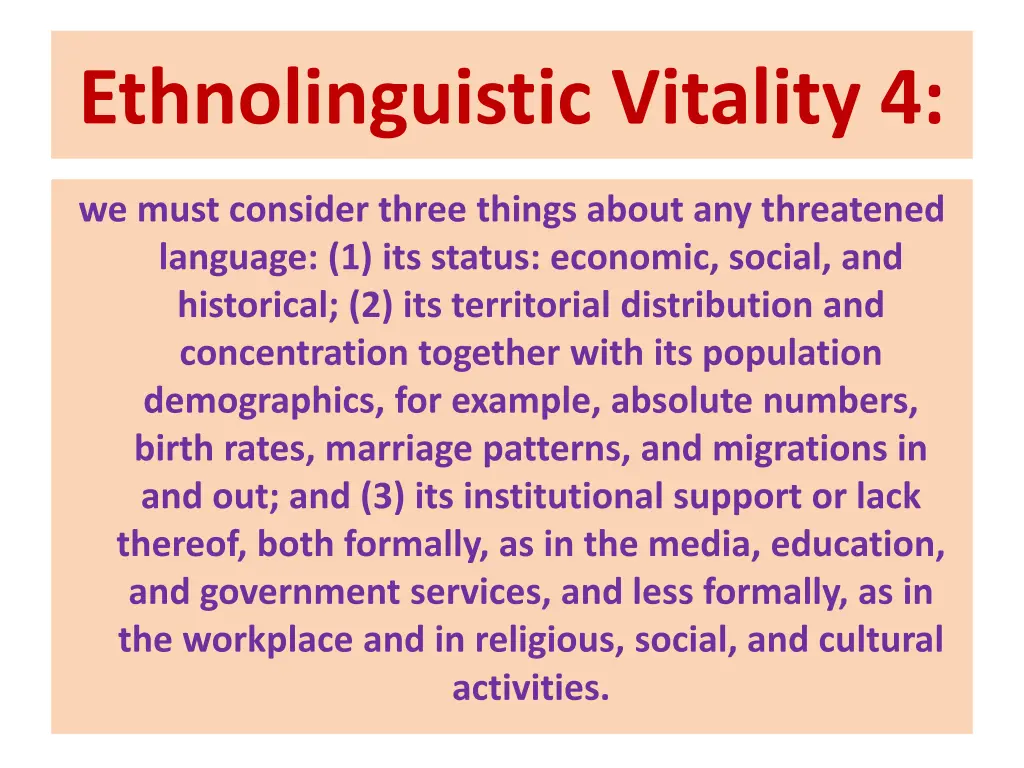 ethnolinguistic vitality 4