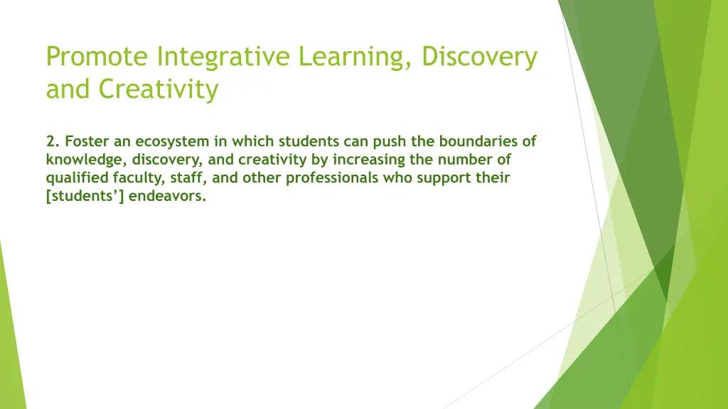 promote integrative learning discovery 1