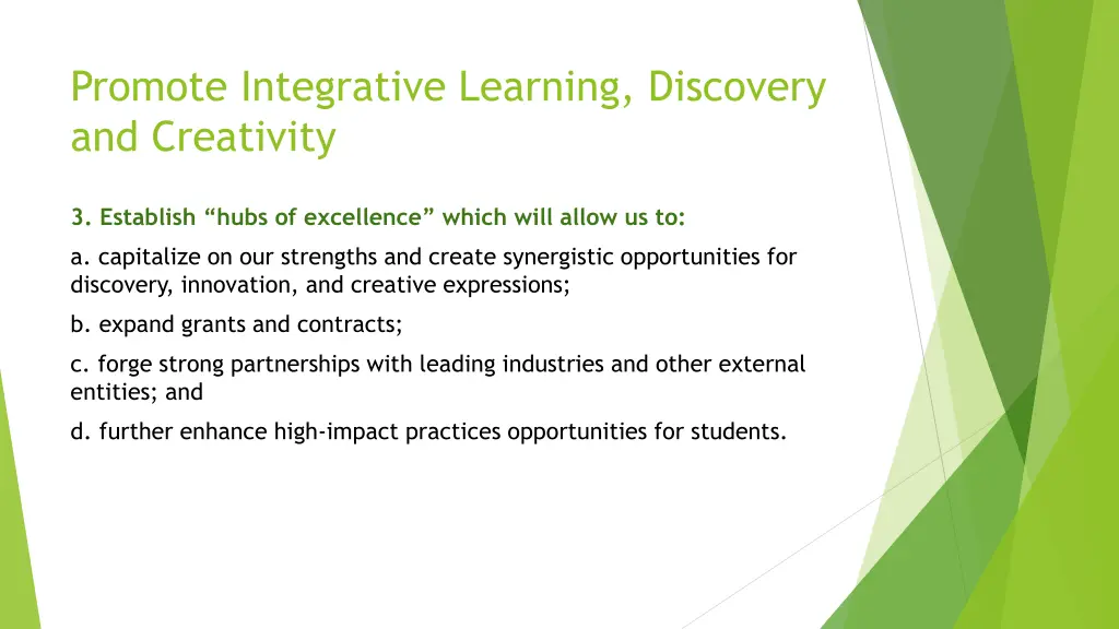 promote integrative learning discovery 2