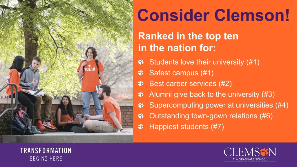 consider clemson 1