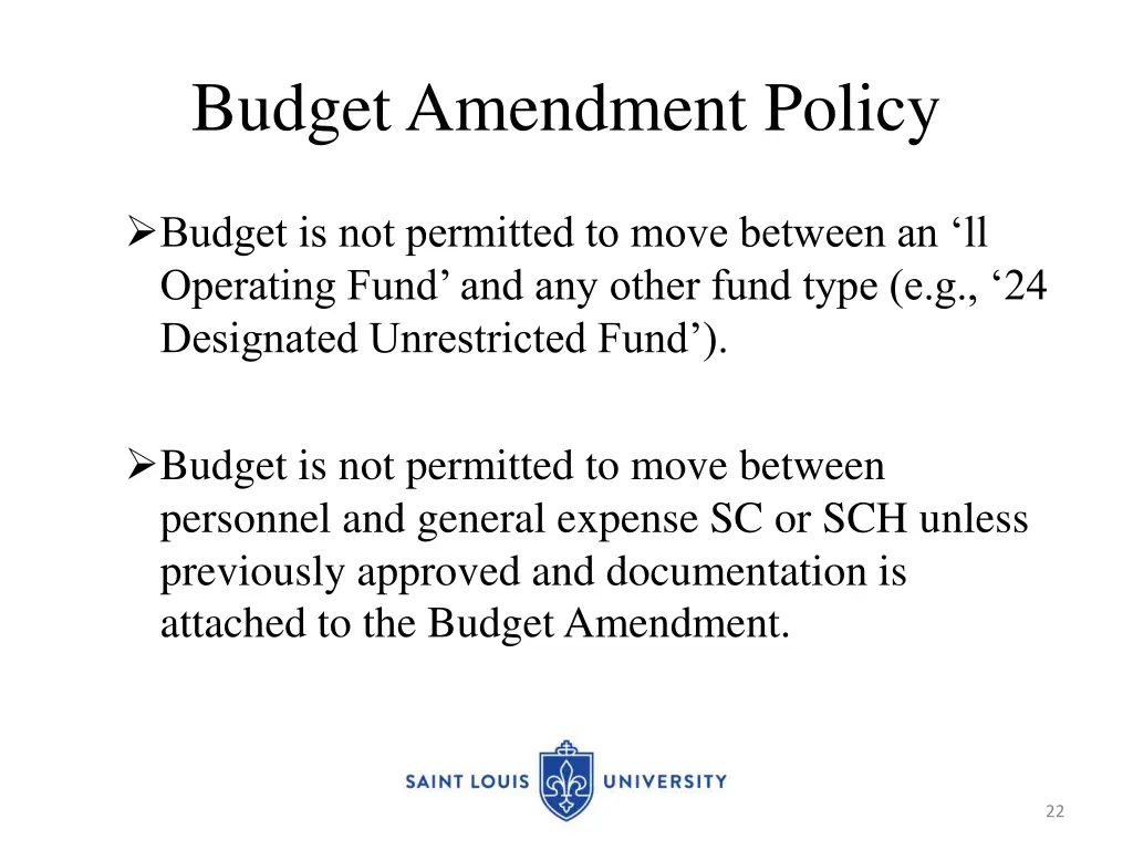 budget amendment policy 3