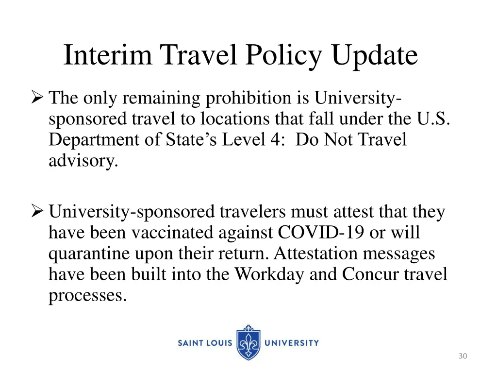 interim travel policy update 1