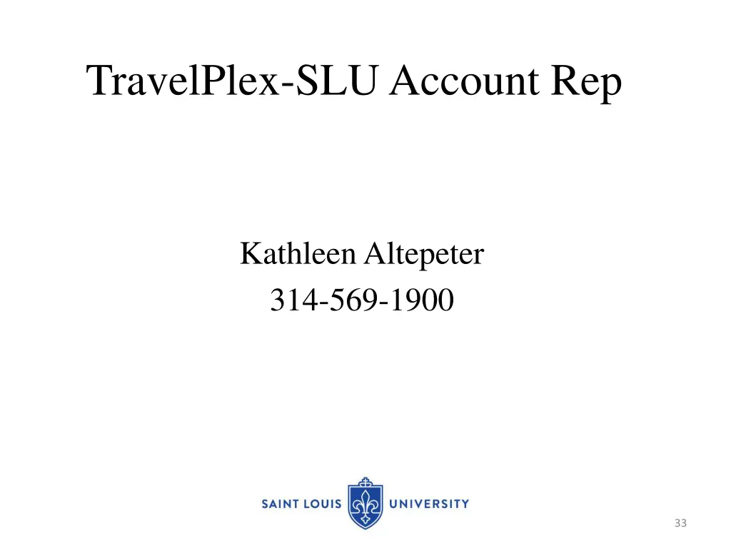 travelplex slu account rep