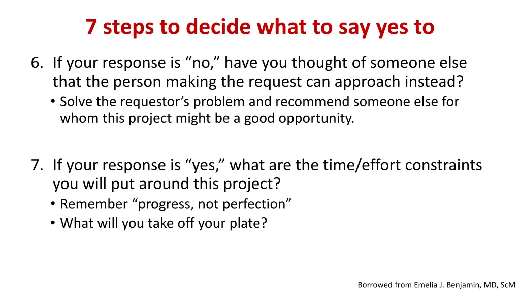 7 steps to decide what to say yes to 2