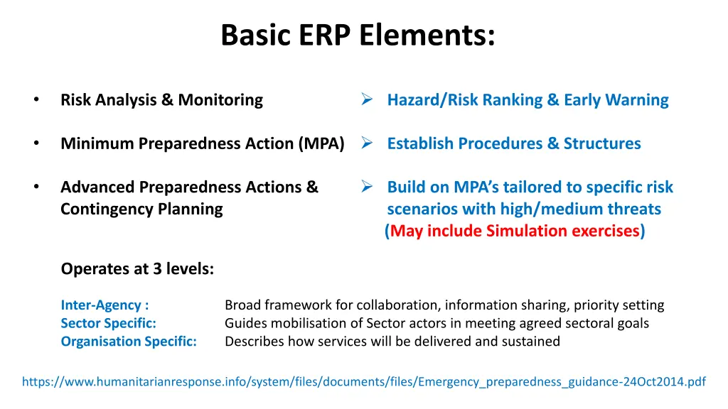 basic erp elements