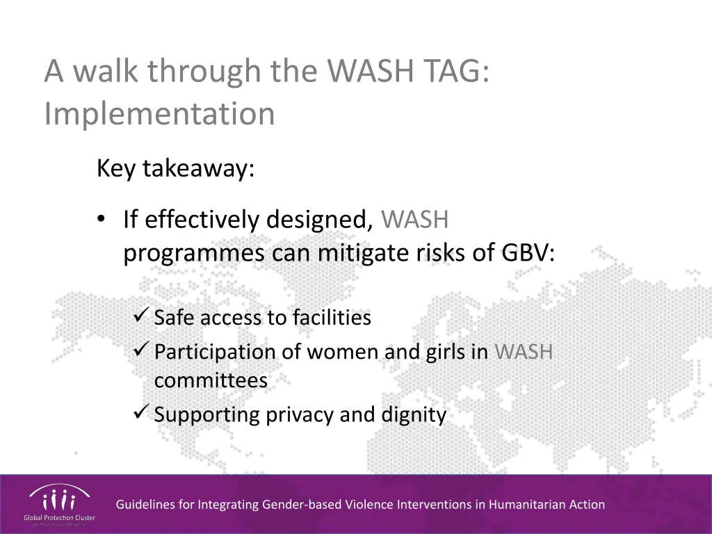 a walk through the wash tag implementation