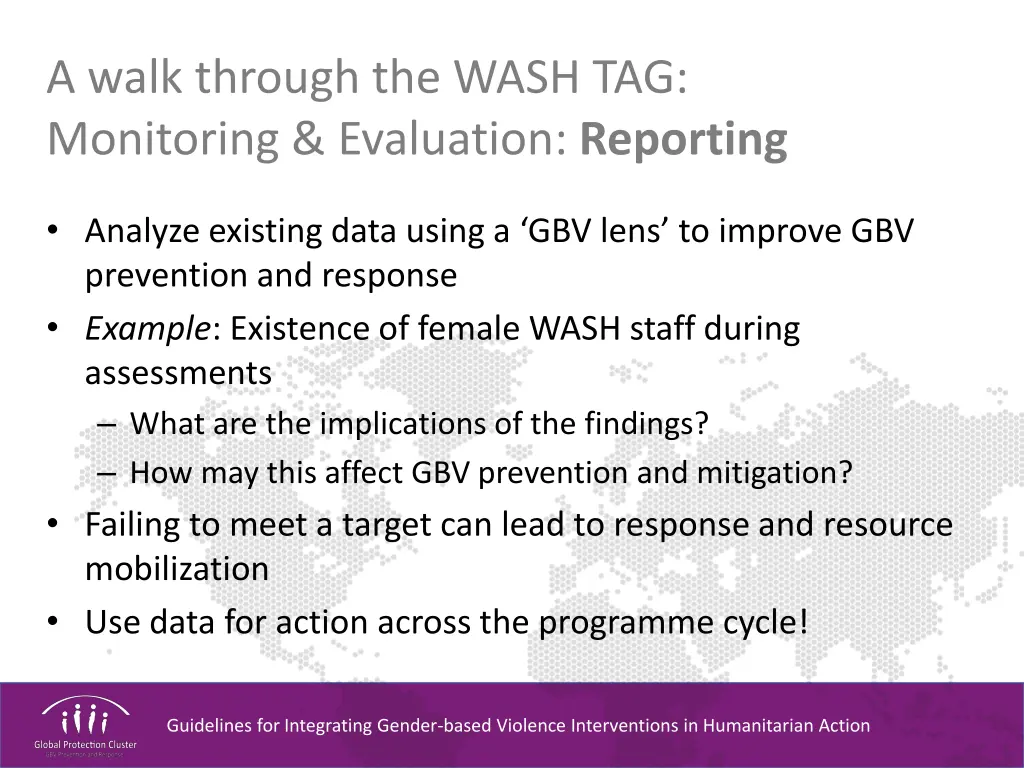 a walk through the wash tag monitoring evaluation 2