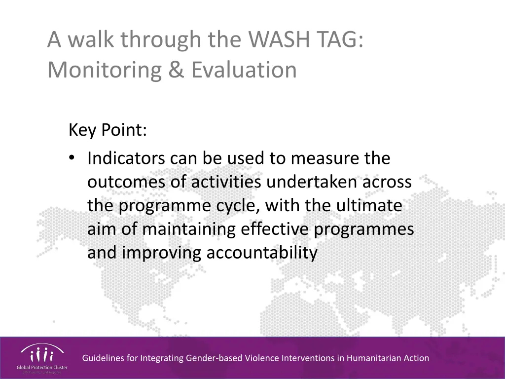 a walk through the wash tag monitoring evaluation