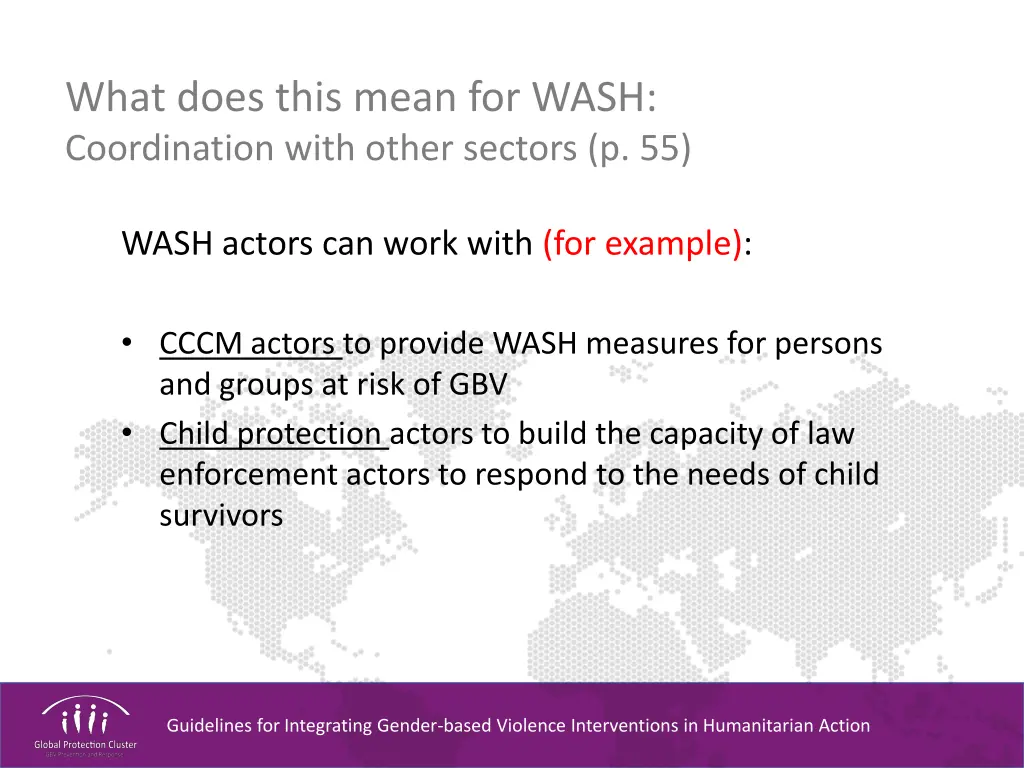 what does this mean for wash coordination with 1