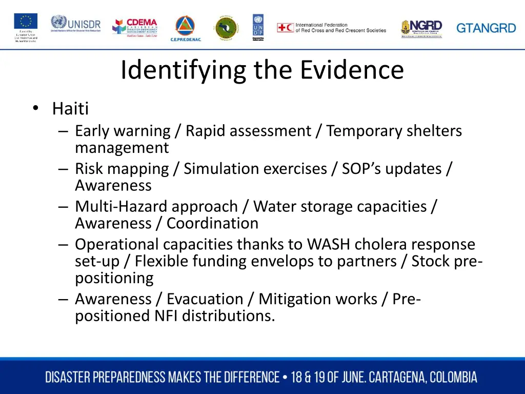 identifying the evidence 1